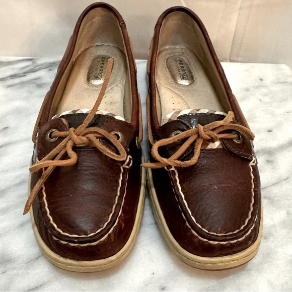 Sperry Angelfish Varsity Boat Shoe, Dark Brown - Picture 5 of 9